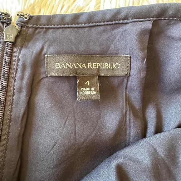 Banana Republic A-Line Royal Blue Mini Skirt Size 4, Lined Tweed - Picture 4 of 4